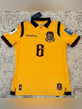 Marathon Authentic Ecuador 100 Years Edition Willian Pacho #6 Jersey Men’s Sz: S